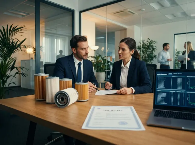 Сертификат на масляный фильтр
